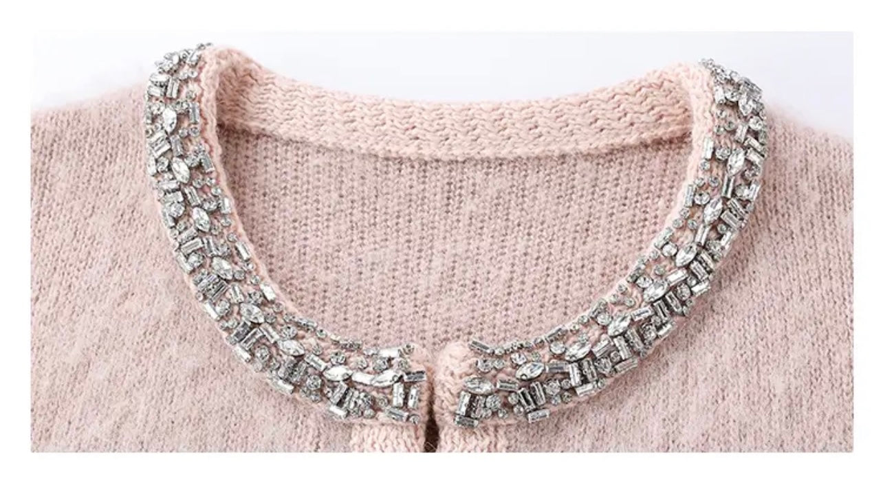 Celin'e Beaded Knit Cardigan