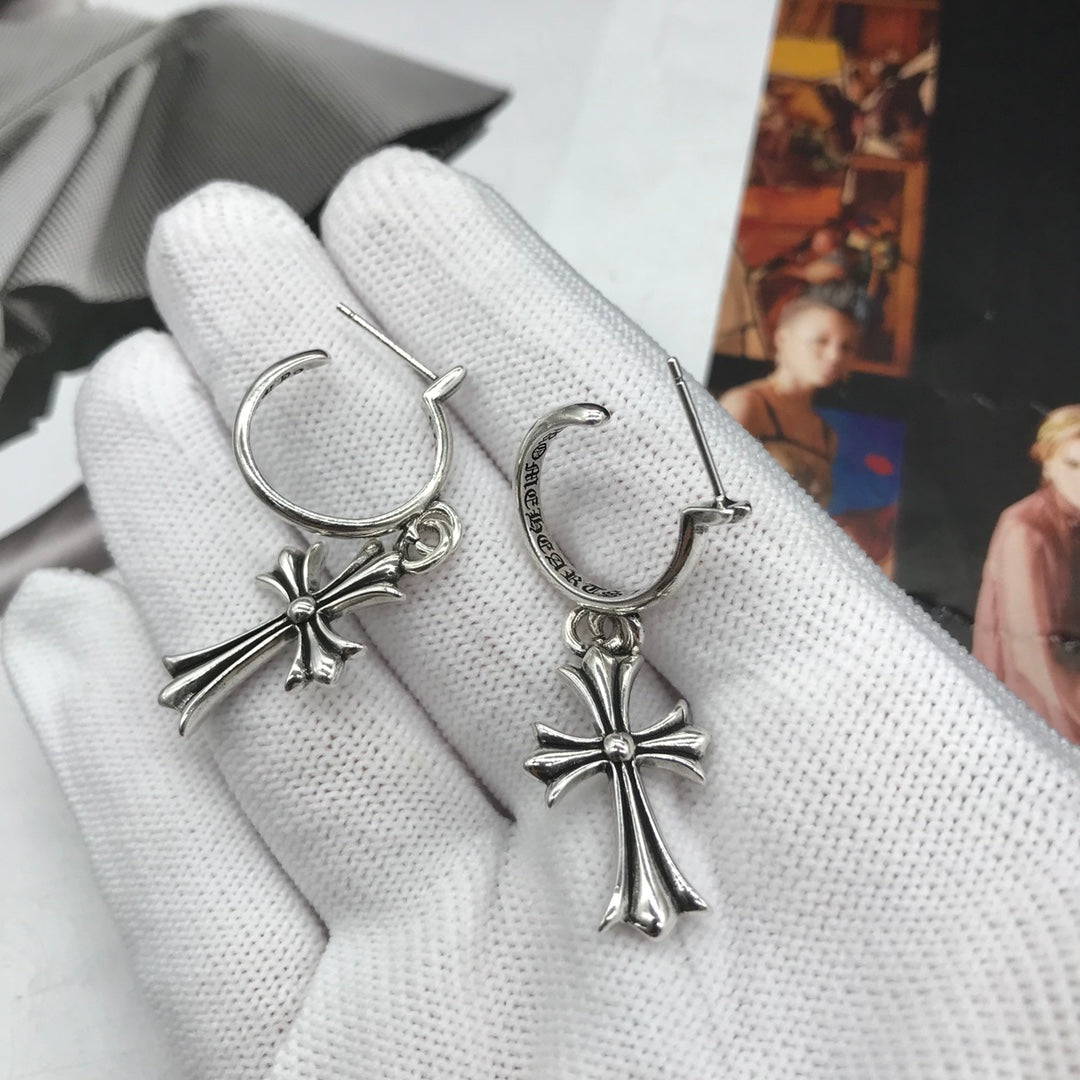 Chrome He@rts  Earrings