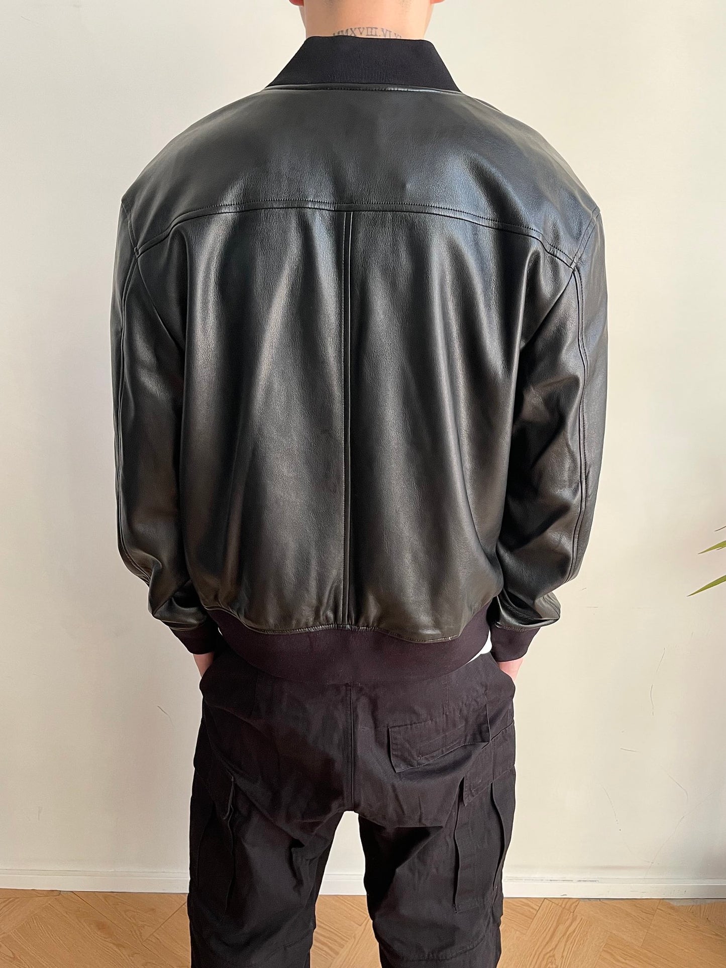 Burberry Men  Leather Jacket