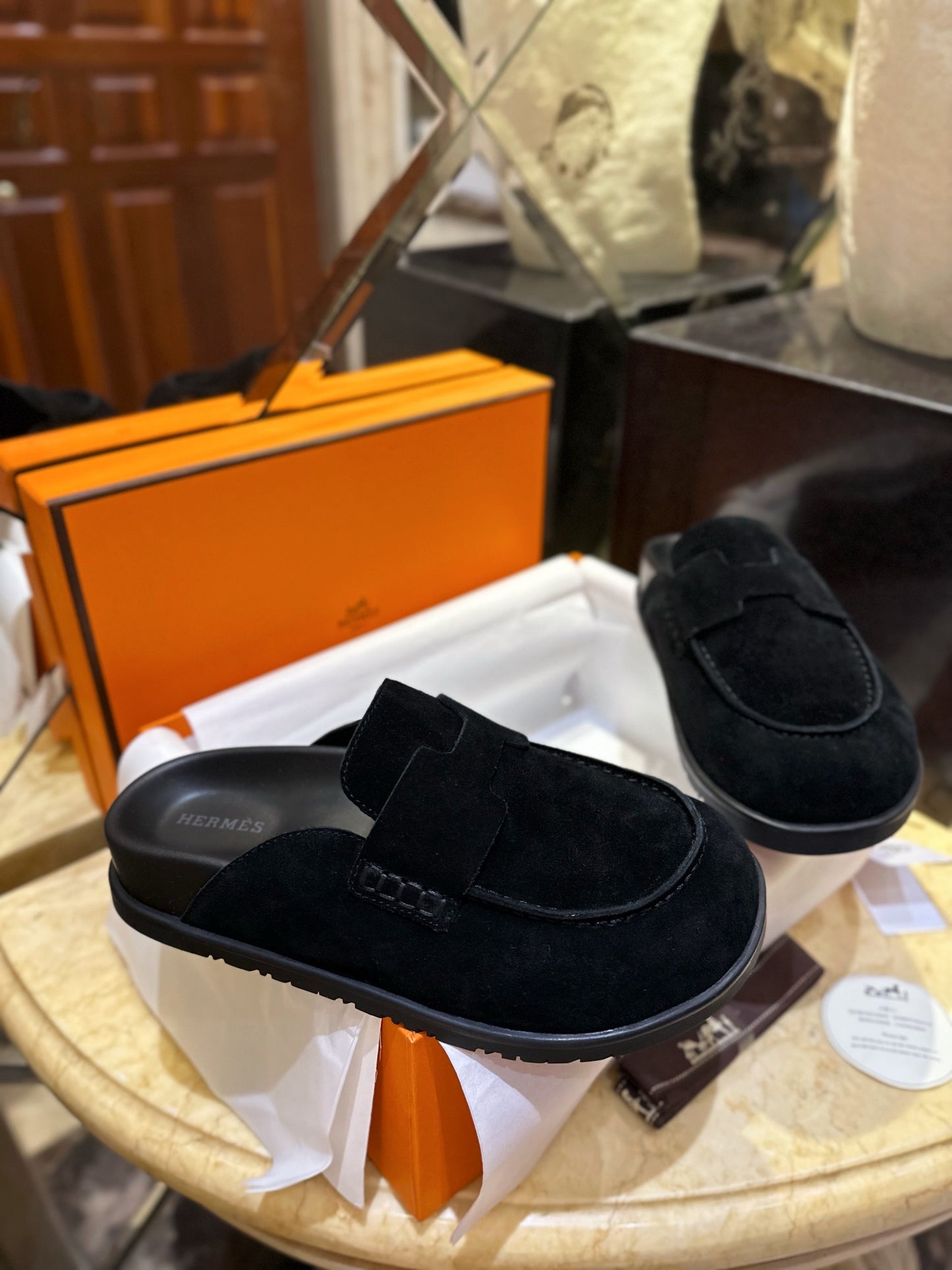 HERMES FLAT SHOES