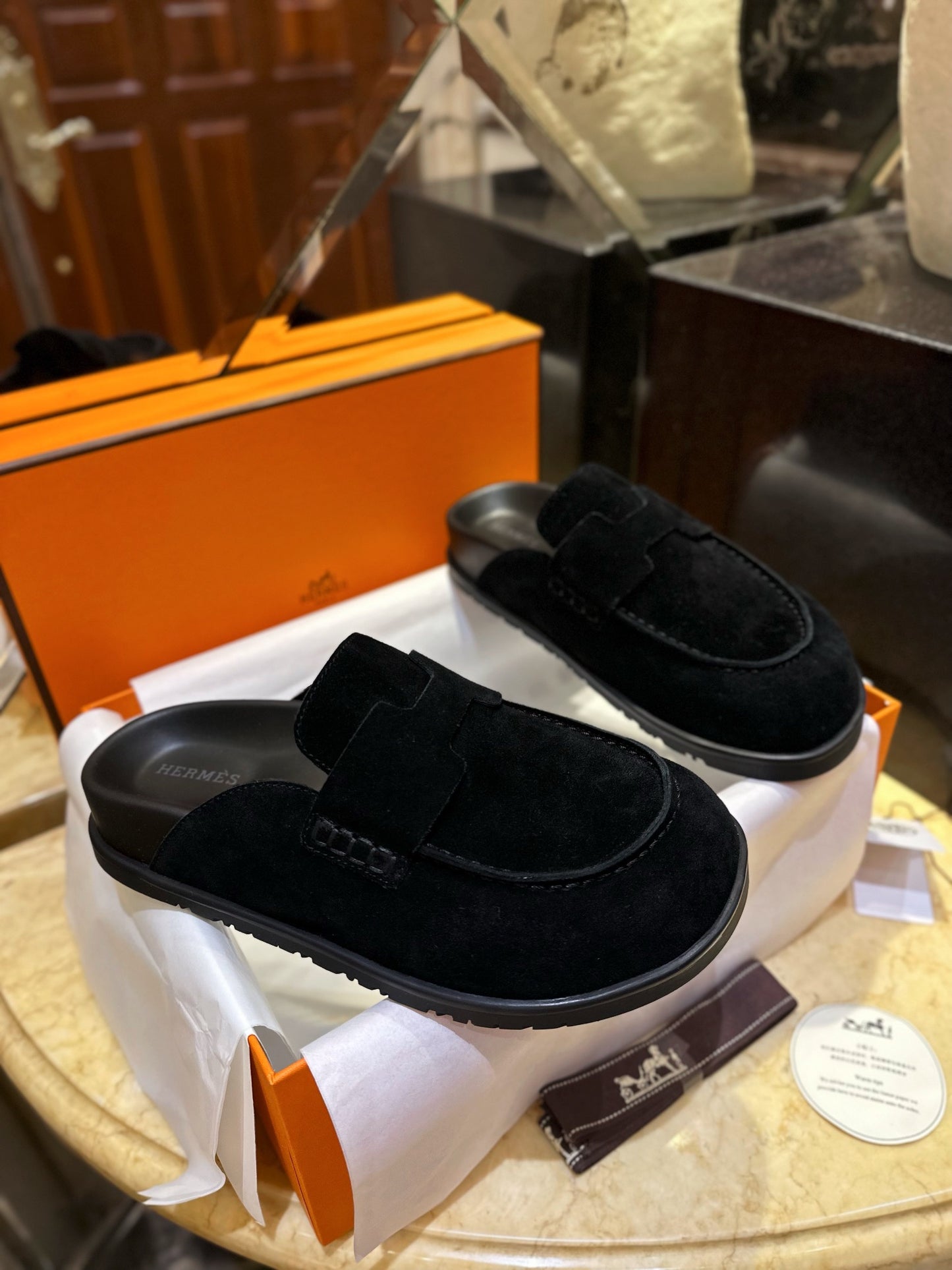 HERMES FLAT SHOES